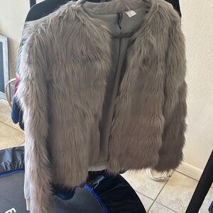 Divided Gray Teddy Jacket